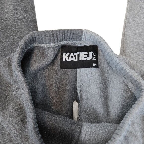 Kids Two-Tone Black/Gray Comfy Cozy Athleisure Loungewear Sweatpants Katie J M - Picture 4 of 7